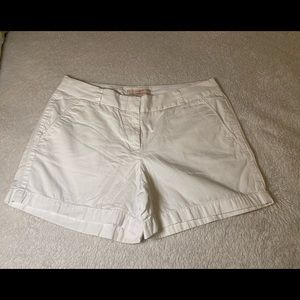 NWOT Women’s J Crew Chino Shorts. White. Never Worn. Size 8.
